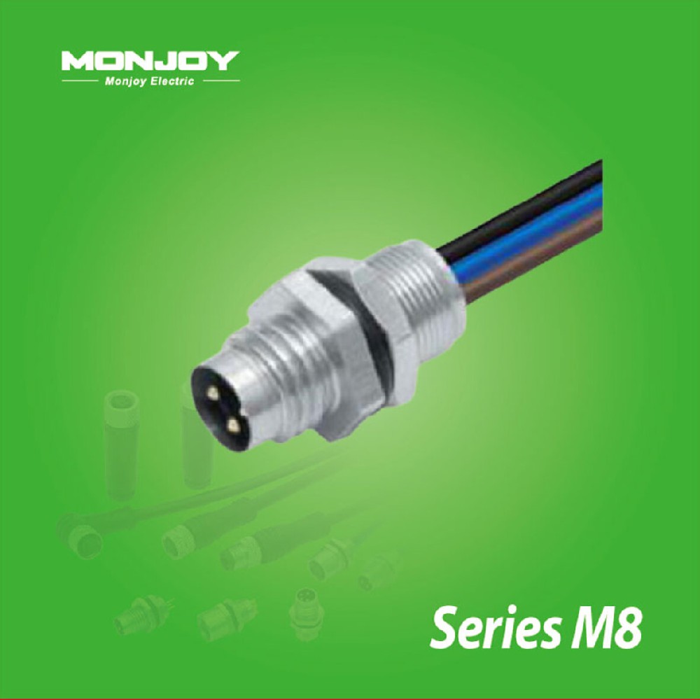 M8*1.0，針，帶連接線，板后，底座（L=0.2m）