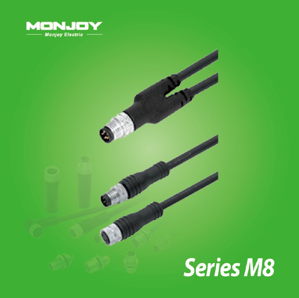 M8*1.0，直式，針-M8*1.0，直式， 針/孔，澆鑄連接器