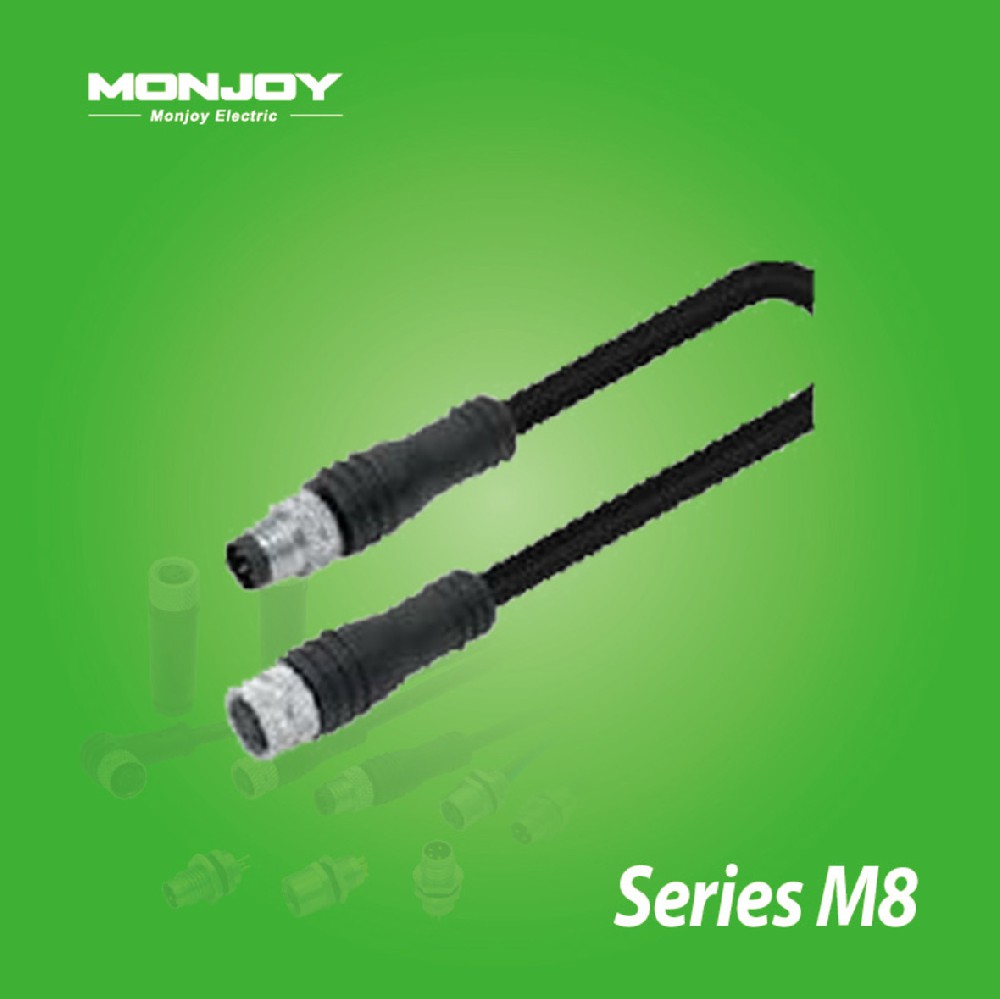 M8*1.0，針，帶連接線，板后，底座（L=0.2m）